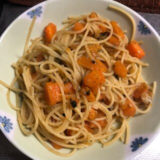 離乳食のきのこスープでパスタ